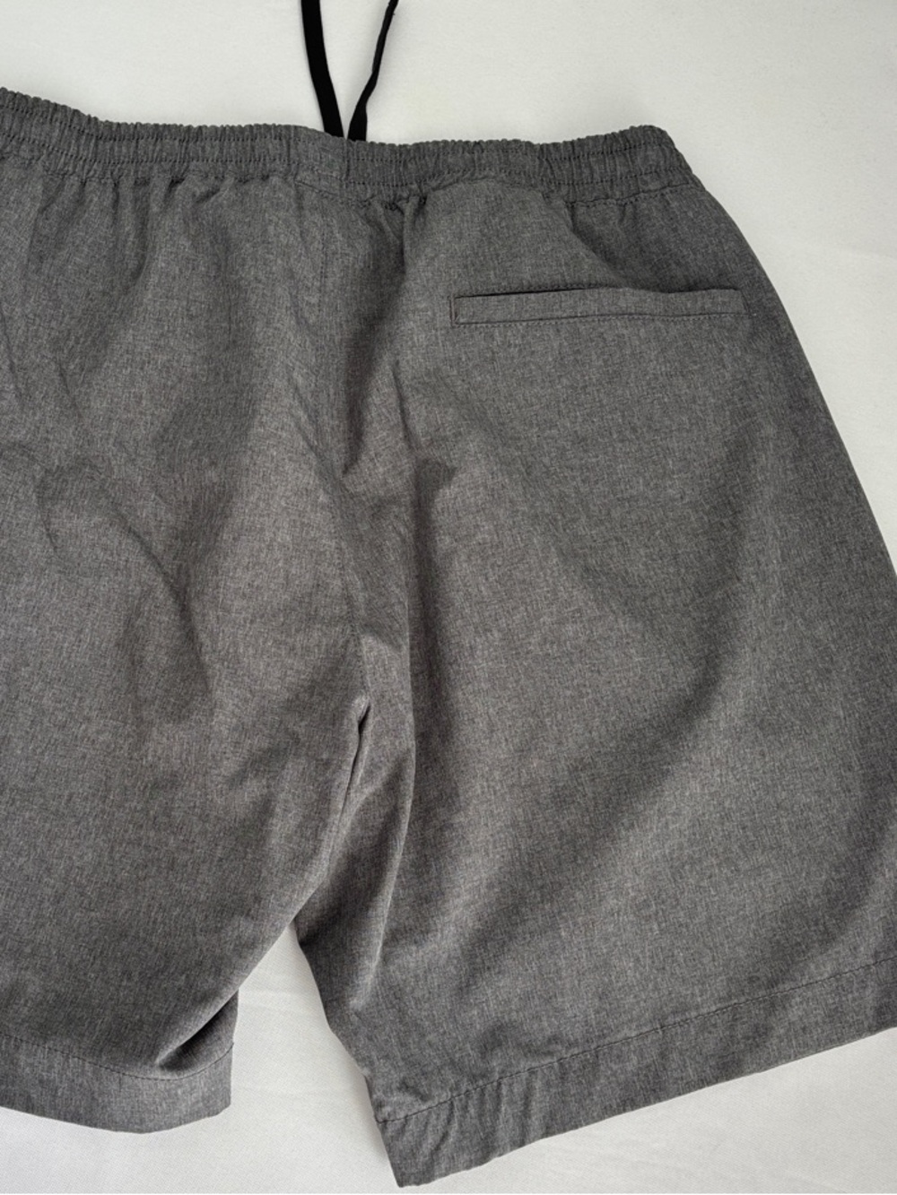 J. Crew Men’s Athletic Elastic-Waist Shorts — Gray & Navy - Picture 3 of 10